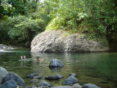 natural river pool