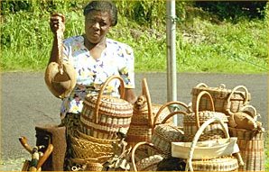 carib indian craft basket weaving